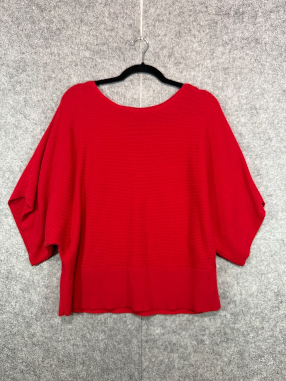 Tommy Bahama Red Lightweight Ribbed Poncho Sweater - Womens XL - Cozy Beach